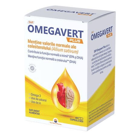 Omegavert Plus, 60 capsule, Sun Wave Pharma