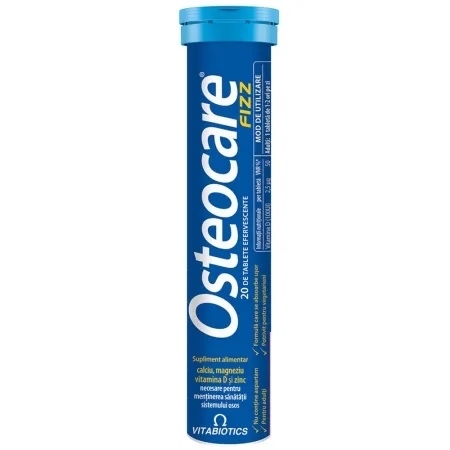 Osteocare Fizz efervescent, 20 comprimate, Vitabiotics Osteocare Fizz efervescent, 20 comprimate, Vitabiotics