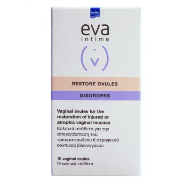 Ovule vaginale pentru refacerea mucoasei Restore, 10 bucati,  Eva Intima