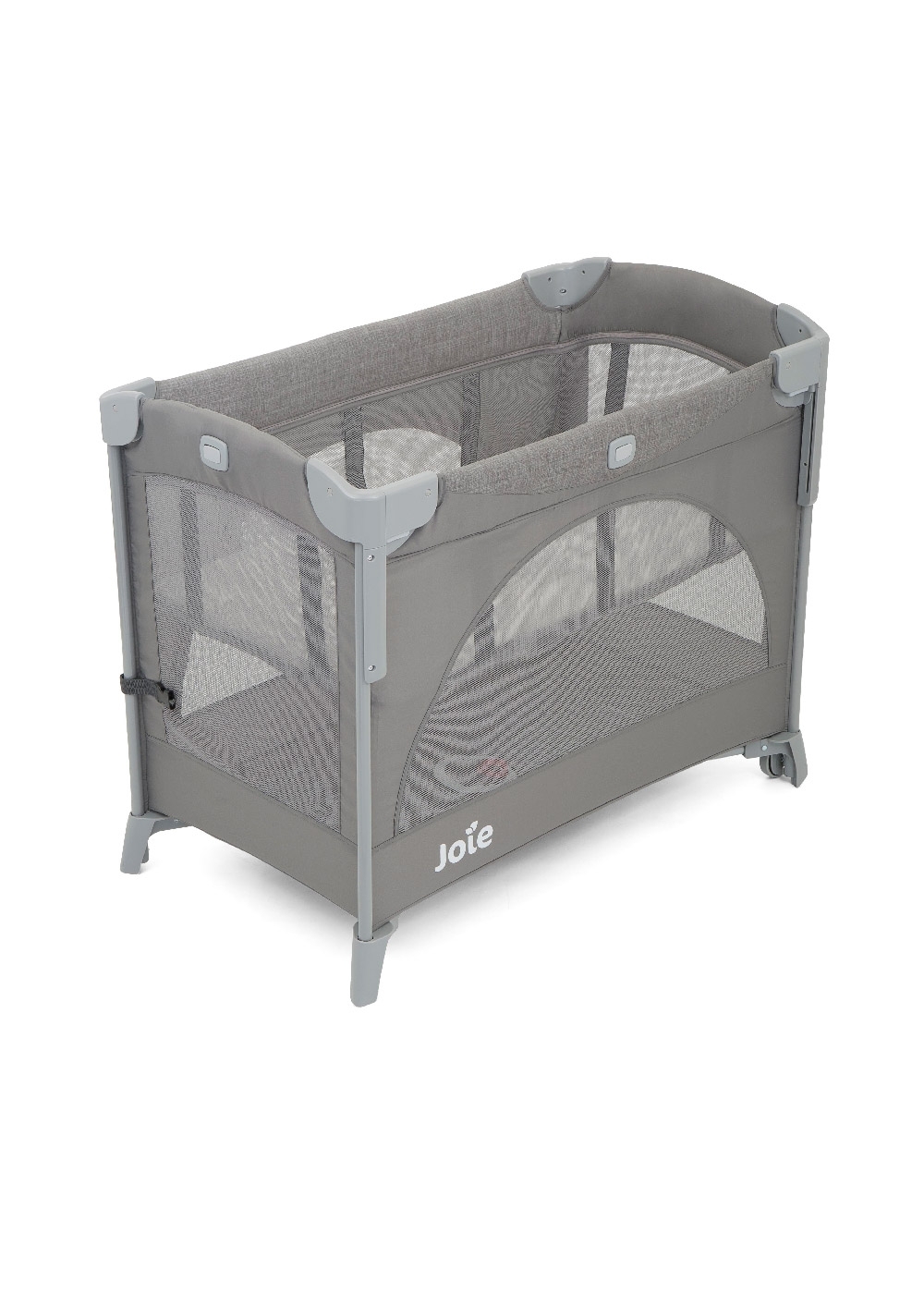 Patut pliant pentru cosleeping Kubbie Foggy Gray, Joie