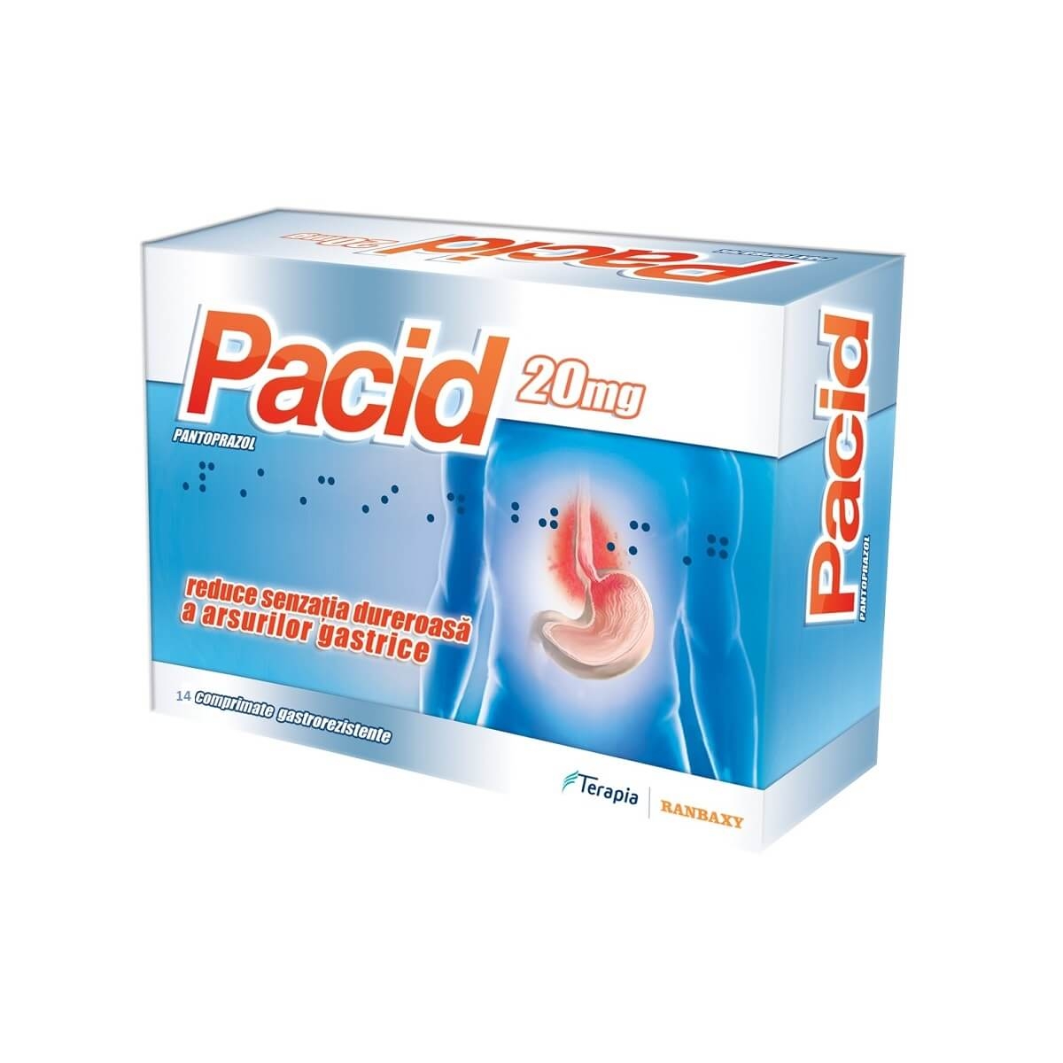 Pacid 20mg 14 comprimate gastrorezistente