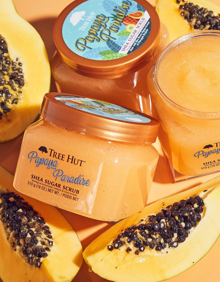 Shea Sugar Scrub Papaya Paradise Tree Hut, 510 g, GNC