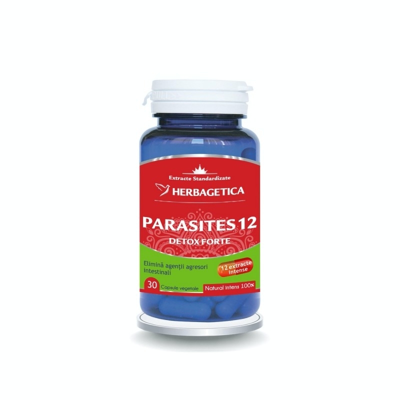 Parasites 12 Detox Forte, 30 capsule, Herbagetica