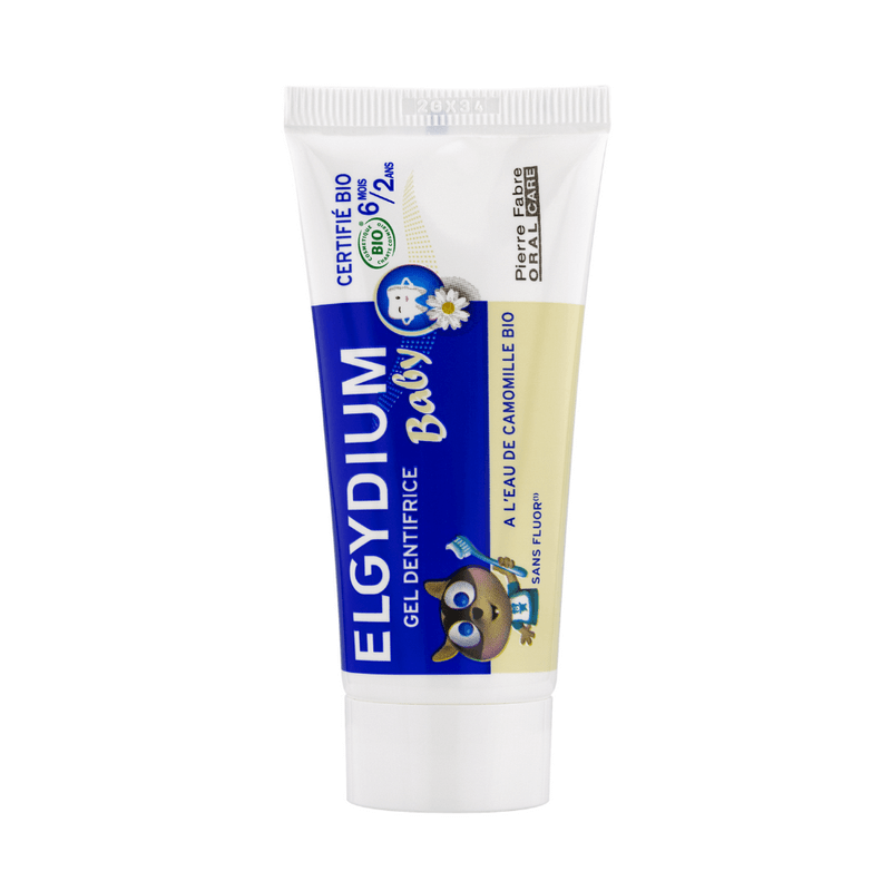 Pasta de dinti cu musetel pentru copii 6 luni-2 ani Baby Bio, 30 ml, Elgydium