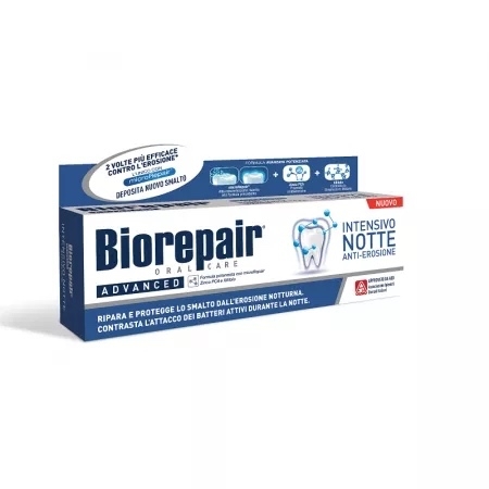 Pasta de dinti intensiva de noapte, anti-eroziune, 75 ml, Biorepair Pasta de dinti intensiva de noapte, anti-eroziune, 75 ml, Biorepair