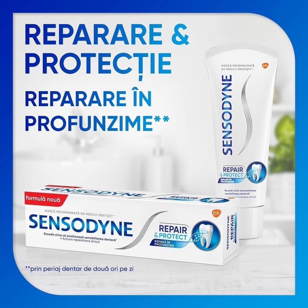 Pasta de dinti Repair & Protect Cool Mint, 75 ml, Sensodyne