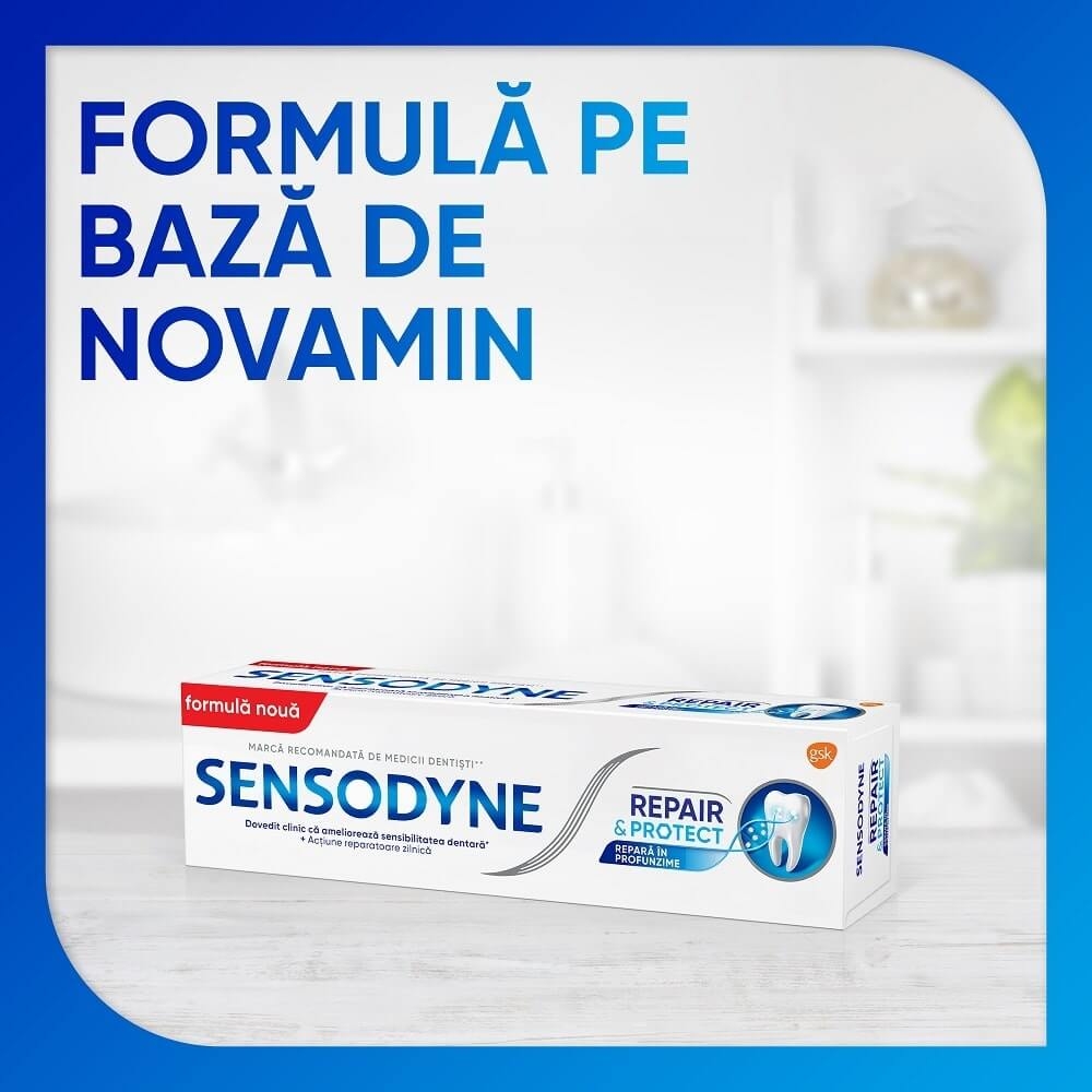 Pasta de dinti Repair & Protect Cool Mint, 75 ml, Sensodyne