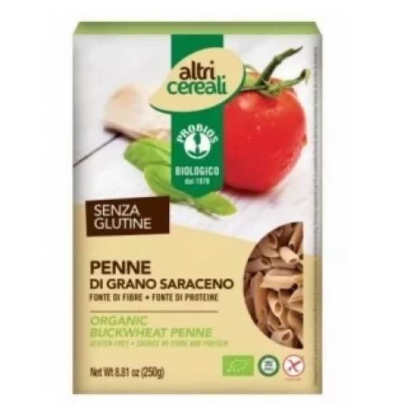 Paste bio penne din hrisca, 250 g, Probios