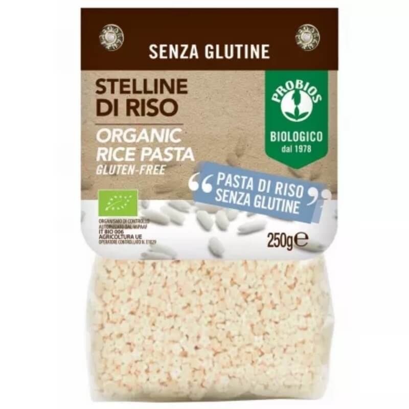 Paste bio stellini din orez, 250 g, Probios