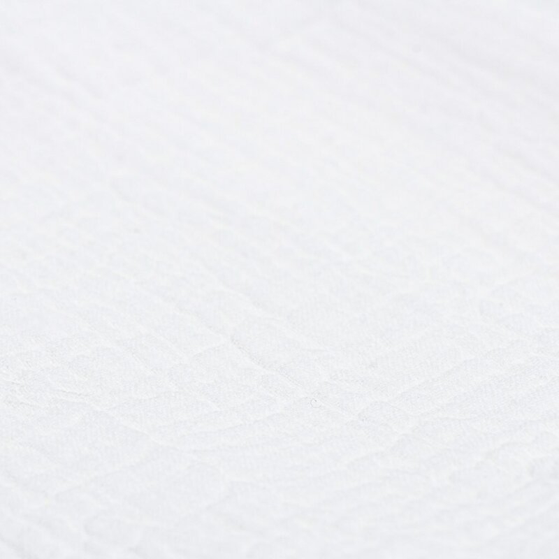 Paturica bebe, New Baby, 70x100 cm, Din muselina, 100% bumbac certificat Oeko Tex Standard 100, Alb