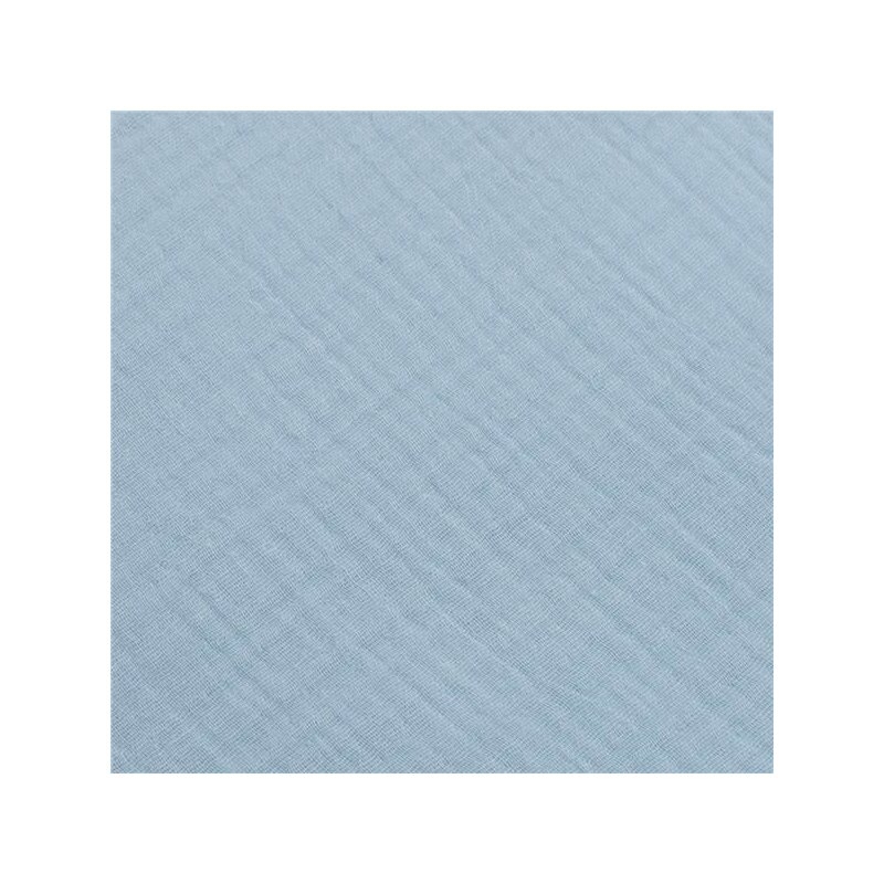Paturica de infasat, New Baby, Din muselina, Cu multiple utilizari, 100% bumbac, 75x75 cm, 0 luni+, Blue