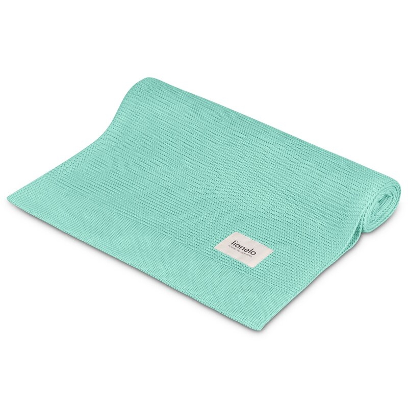 Paturica multifunctionala, Lionelo, Din bambus, Cu proprietati de termoreglare, Antibacteriana, Antifungica, Antialergice, Lavabila la masina de spalat, 100x75 cm, Verde