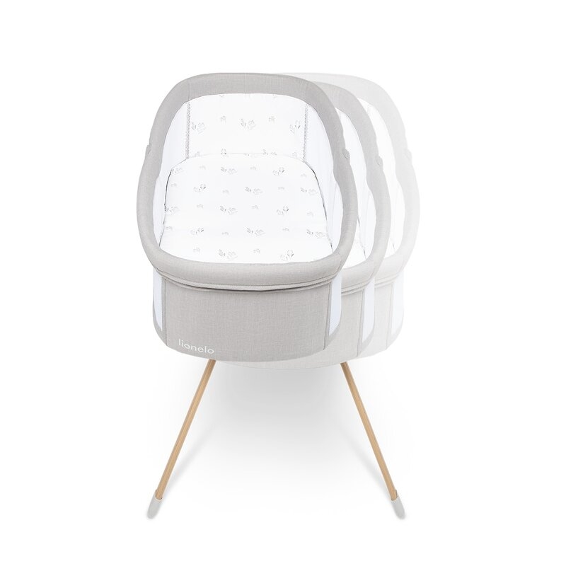 Patut balansoar, Lionelo, Malin Evo, 3 in 1, Pliabil, 0-9 kg, Geanta Transport, Asamblare Rapida, Ultra-Usor, Conform cu standardele europeane de securitate EN1130 si EN16890, Bej