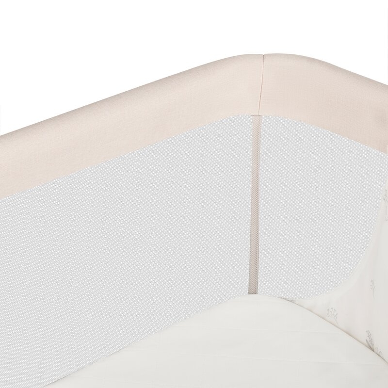 Patut co-sleeper, Lionelo, Leonie Plus, Pliabil, Cu sistem de leganare, Cu setare unghiulara, Reglabil in 6 pozitii pe inaltime, Conform cu standardele europeane de securitate EN1130 si EN16890, Bej