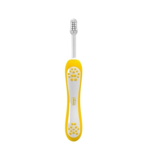 Set periute de dinti indigo si mustard 6-36 luni, 2 bucati, Chicco Set periute de dinti indigo si mustard 6-36 luni, 2 bucati, Chicco