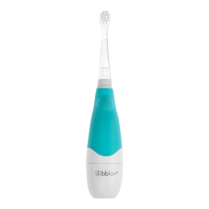 Periuta de dinti electrica, Sonik, In 2 trepte, Cu lumini LED, Cu maner din silicon, Pe baza de baterii AAA, Bbluv, Albastru