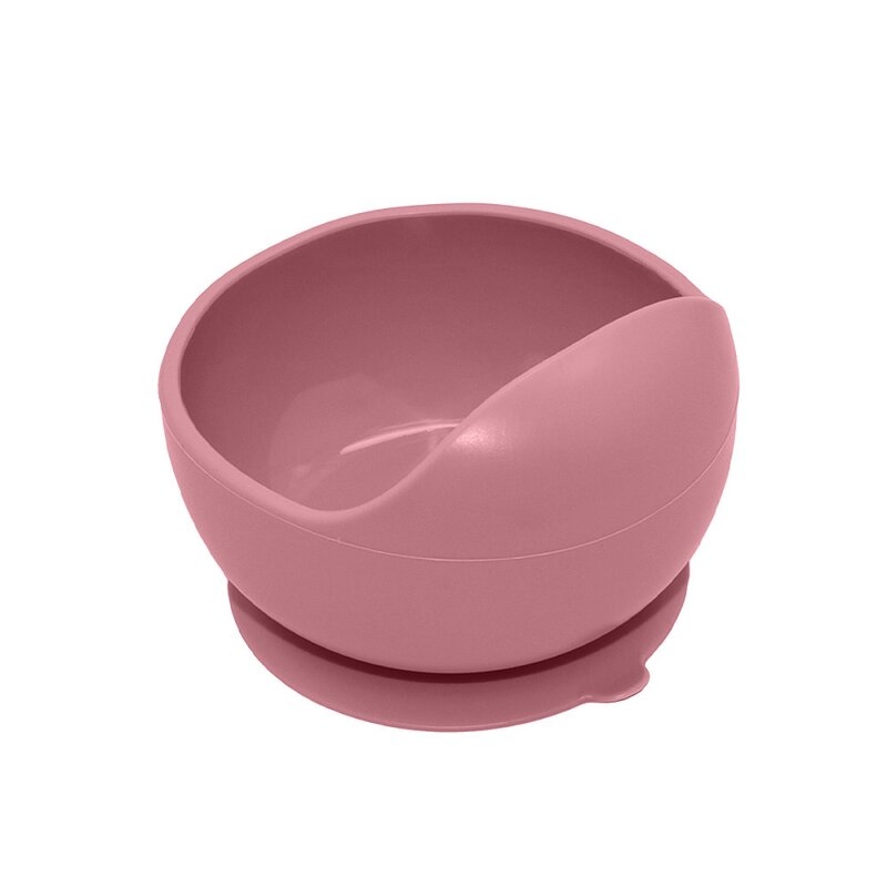 Petite&Mars - Bol din silicon fara BPA, Cu ventuza, TAKE&MATCH, 6 luni+, 350 ml, Roz