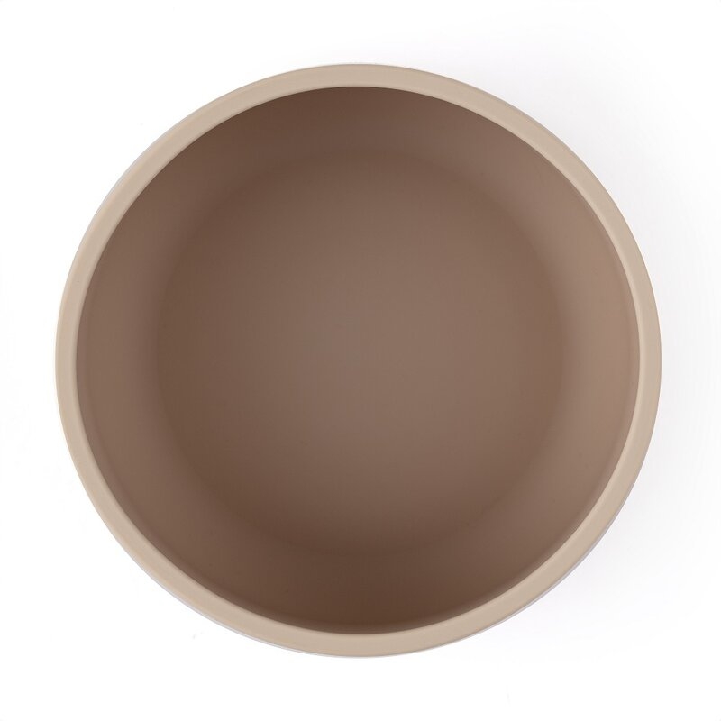 Petite&Mars - Bol Take&Match, Cu ventuza, Silicon, Fara BPA, 450 ml, 6 luni+, Bej