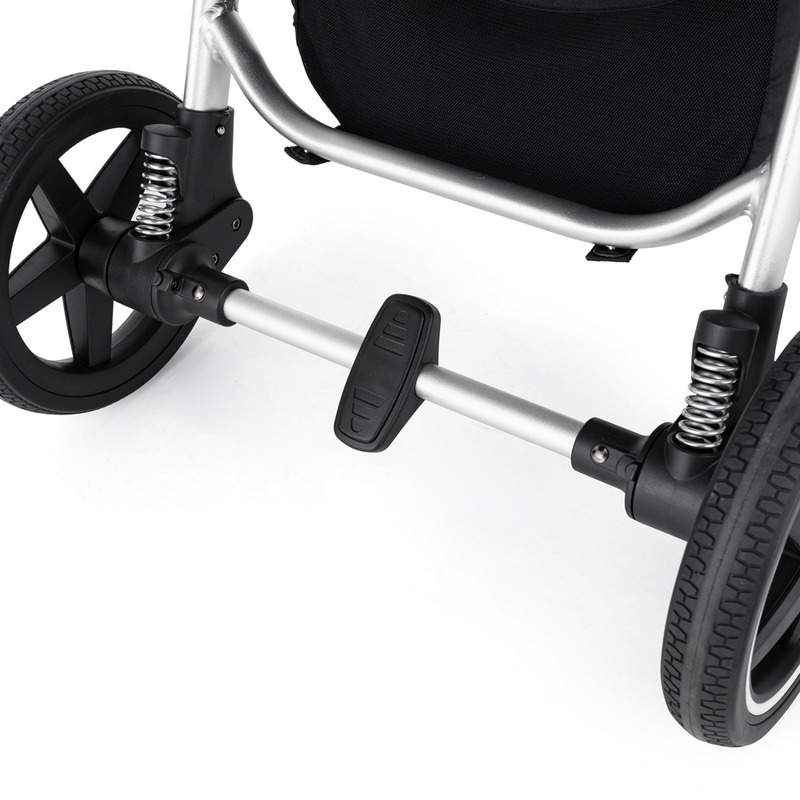 Petite&Mars - Carucior sport, Royal, Include husa pentru scaun, husa pentru picioare, geanta pentru scutece si capotina extensibila, Cu fereastra, Impermeabila, Cu SPF 50, Aluminiu, 0-22 kg, 111 x 57 x 86 cm, Ocean Blue