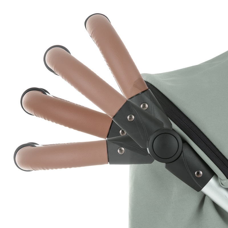 Petite&Mars - Carucior sport, Royal, Include husa pentru scaun, husa pentru picioare, geanta pentru scutece si capotina extensibila, Cu fereastra, Impermeabila, Cu SPF 50, Aluminiu, 0-22 kg, 111 x 57 x 86 cm, Ocean Blue