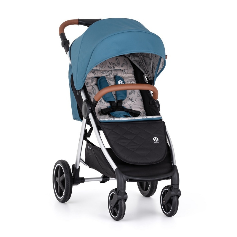 Petite&Mars - Carucior sport, Royal, Include husa pentru scaun, husa pentru picioare, geanta pentru scutece si capotina extensibila, Cu fereastra, Impermeabila, Cu SPF 50, Aluminiu, 0-22 kg, 111 x 57 x 86 cm, Ocean Blue