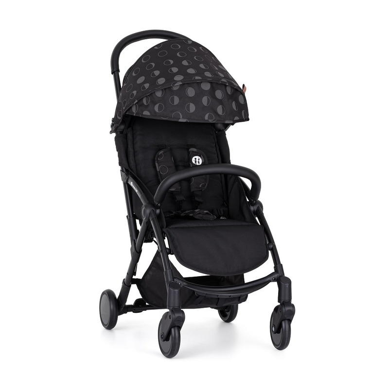 Petite&Mars - Carucior sport Up, Editie limitata, Capotina reflectorizanta, Ultracompact si usor, 6 luni+, 5.8 kg, Bara detasabila, Sustine pana la 22 kg, Gri Inchis