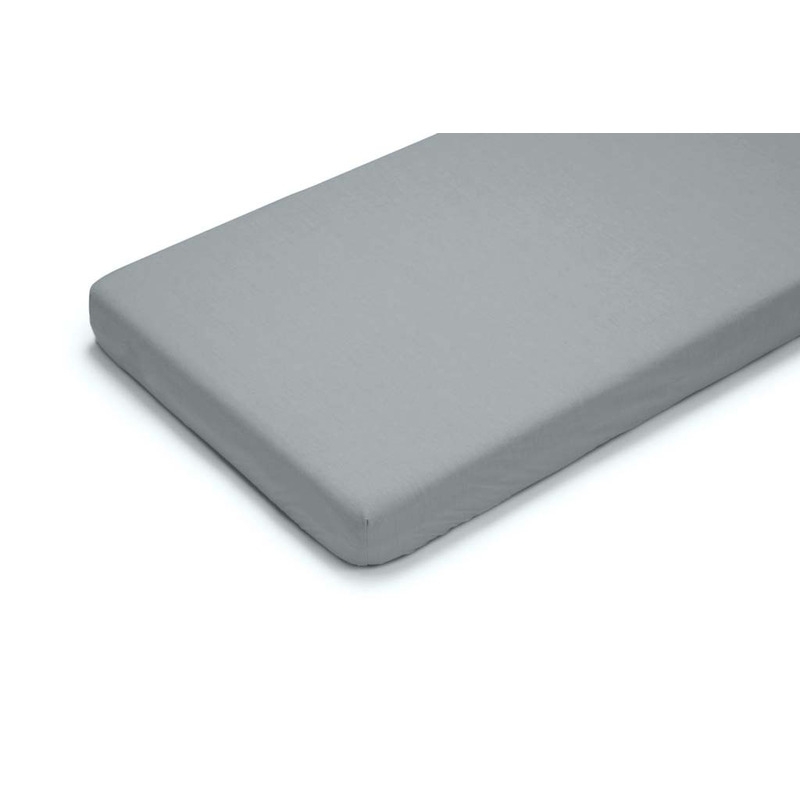 Petite&Mars - Cearceaf cu eleastic, Soft Dream, Din Jersey, Lavabil la masina pana la 40 de garde, 120x60 cm, Gri