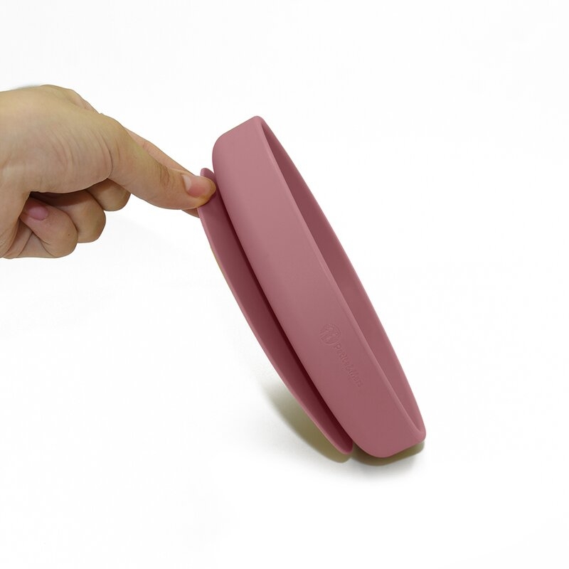 Petite&Mars - Farfurie din silicon fara BPA, Cu ventuza, TAKE&MATCH, 6 luni+, 400 ml, Roz