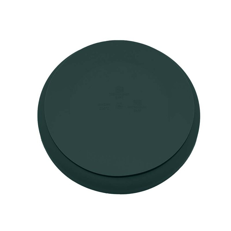 Petite&Mars - Farfurie din silicon fara BPA, Cu ventuza, TAKE&MATCH, 6 luni+, 400 ml, Verde Inchis