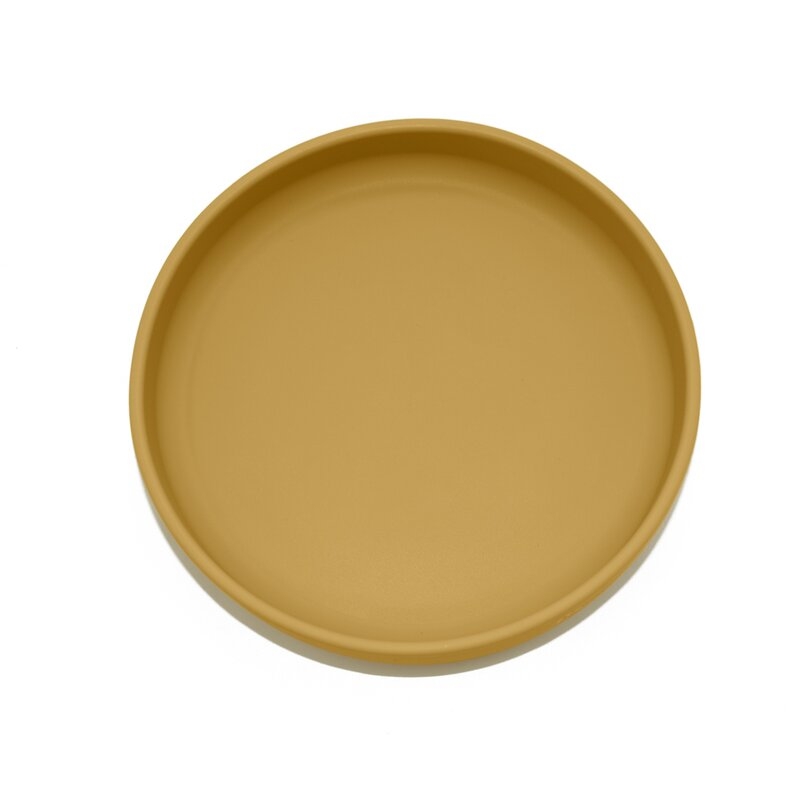 Petite&Mars - Farfurie din silicon fara BPA, Cu ventuza, TAKE&MATCH, 6 luni+, 400 ml, Ocru