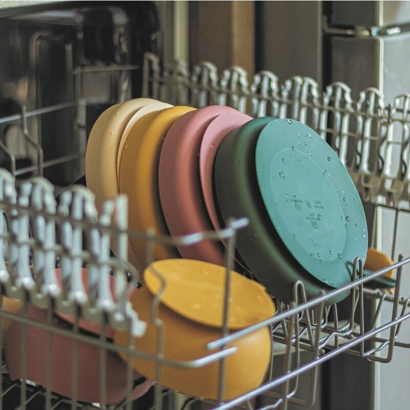 Petite&Mars - Farfurie din silicon fara BPA, Cu ventuza, TAKE&MATCH, 6 luni+, 400 ml, Ocru