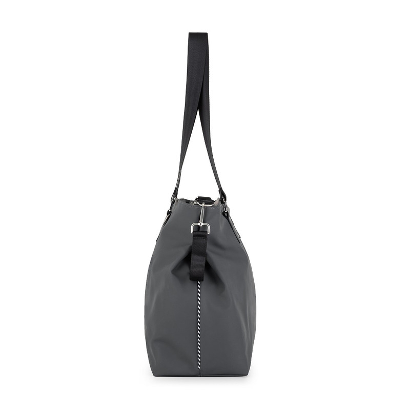 Petite&Mars - Geanta pentru mamici, Cu 6 buzunare, inclusiv termo si impermeabil, Cu saltea de infasat inclusa, 53 x 36 x 19 cm, Zoe, Gri