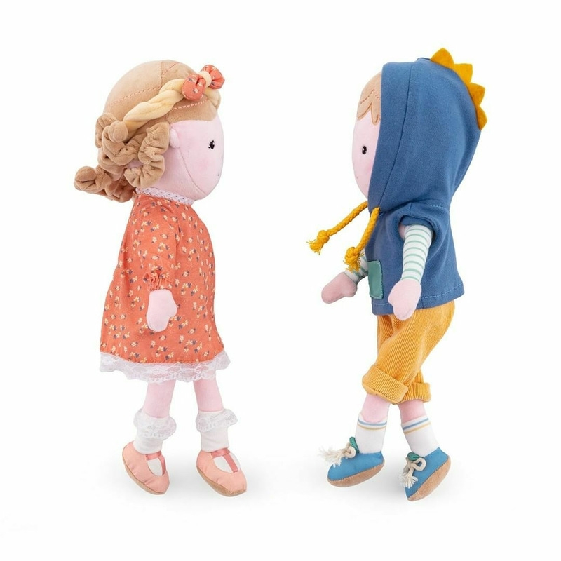 Petite&Mars - Papusa Max 14 x 34 cm, 0 luni, 35 cm, Albastru