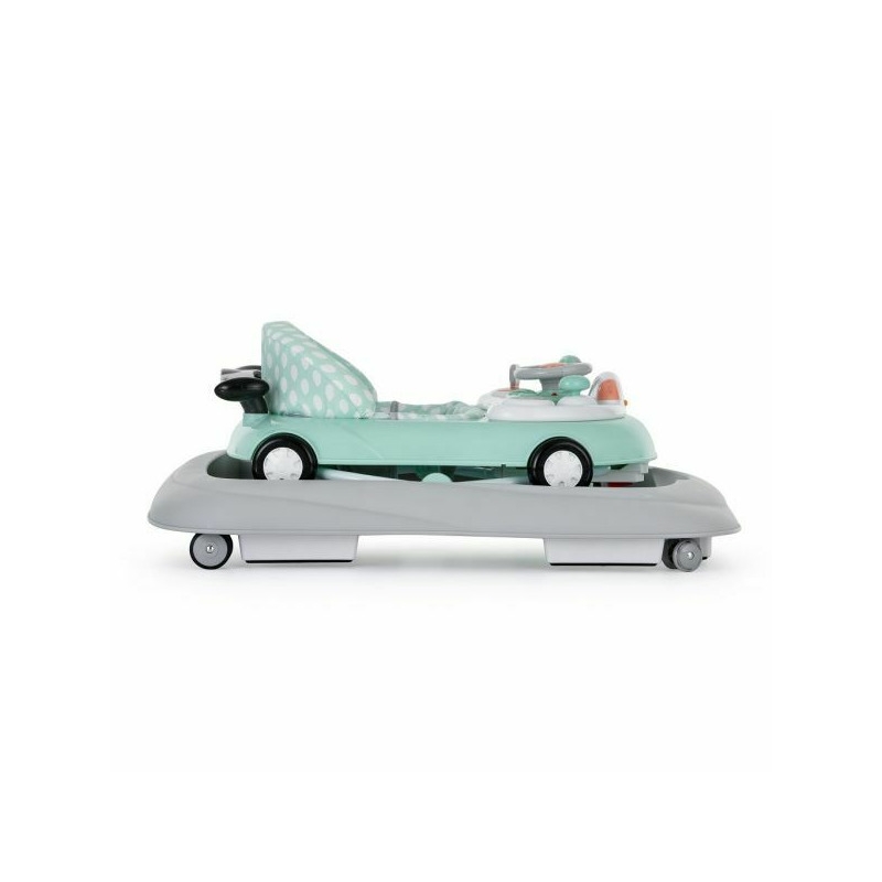 Petite&Mars - Premergator muzical cu panou interactiv si lumini Cabrio, Inaltime reglabila pe 3 pozitii, 6 luni+, Verde
