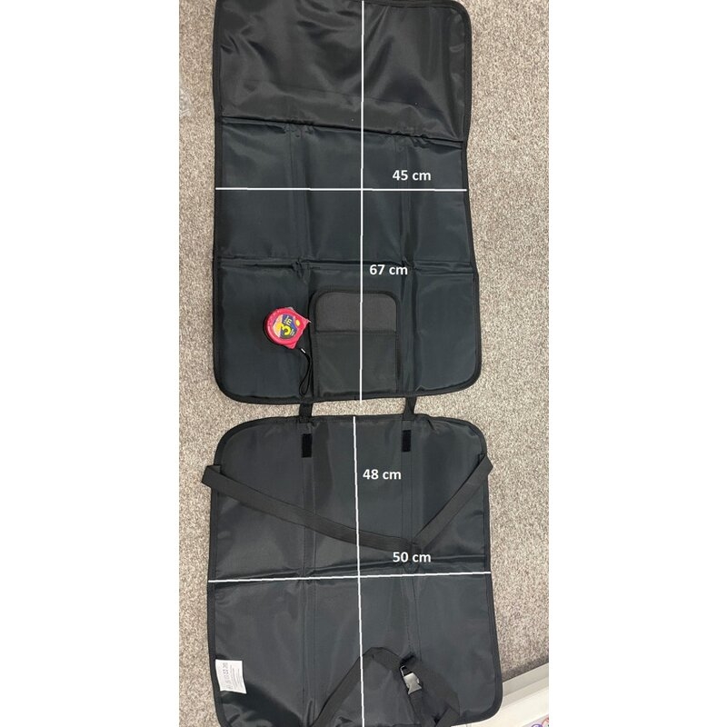Petite&Mars – Protectie impermeabila pentru bancheta auto si spatar, Cu organizator, 3 in 1 , Savior, Gri
