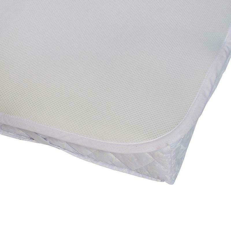 Petite&Mars - Protectie impermeabila pentru saltea, Antitranspiratie, 3 straturi, 120x60 cm, Alb