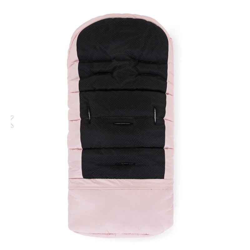 Petite&Mars - Sac de iarna pentru carucior, landou sau scaun auto Jibot, 100x48 cm, Impermeabil, Cu elemente reflectorizante, Extensibil, 3 in 1, Dusty Pink