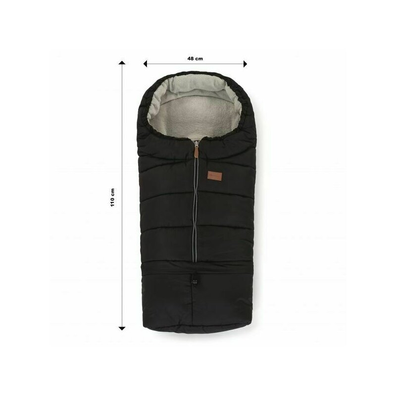 Petite&Mars - Sac de iarna pentru carucior, landou sau scaun auto Jibot, 100x48 cm, Impermeabil, Cu elemente reflectorizante, Extensibil, 3 in 1, Dusty Pink