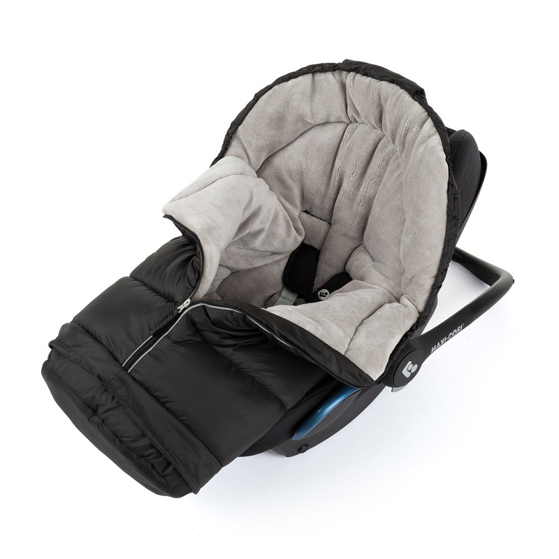 Petite&Mars - Sac de iarna pentru carucior, landou sau scaun auto Jibot, 100x48 cm, Impermeabil, Cu elemente reflectorizante, Extensibil, 3 in 1, Albastru