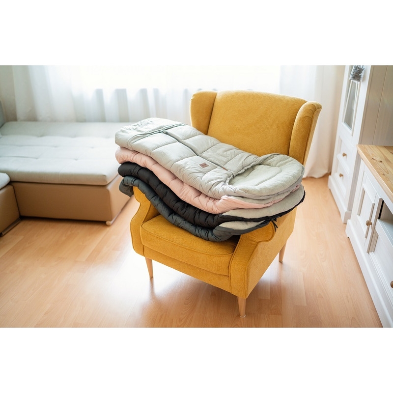 Petite&Mars - Sac de iarna pentru carucior, landou sau scaun auto Jibot, 100x48 cm, Impermeabil, Cu elemente reflectorizante, Extensibil, 3 in 1, Green