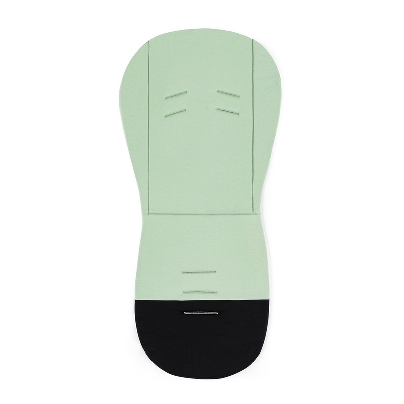 Petite&Mars - Salteluta pentru carucior din spuma cu memorie, Reversibila, Din bumbac, Design copacei, Verde