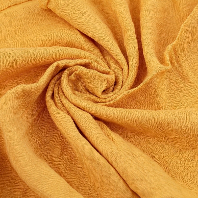 Petite&Mars - Set 3 scutece din muselina de bambus Moussy Ochre Leaves, Hipoalergenice, 68 x 68 cm, Certificate Oeko Tex Standard 100, Multicolor