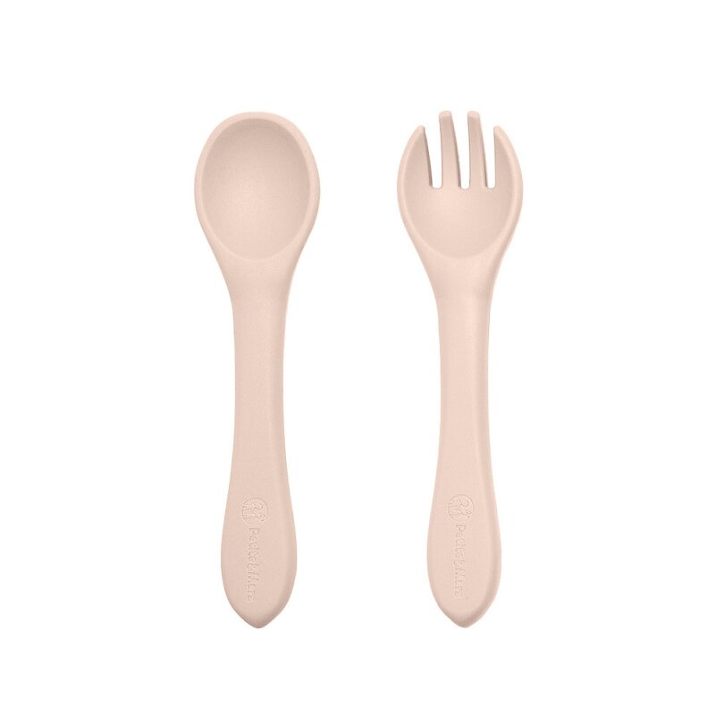 Petite&Mars - Set tacamuri din silicon fara BPA, Take&Match, 6 luni+, Bej