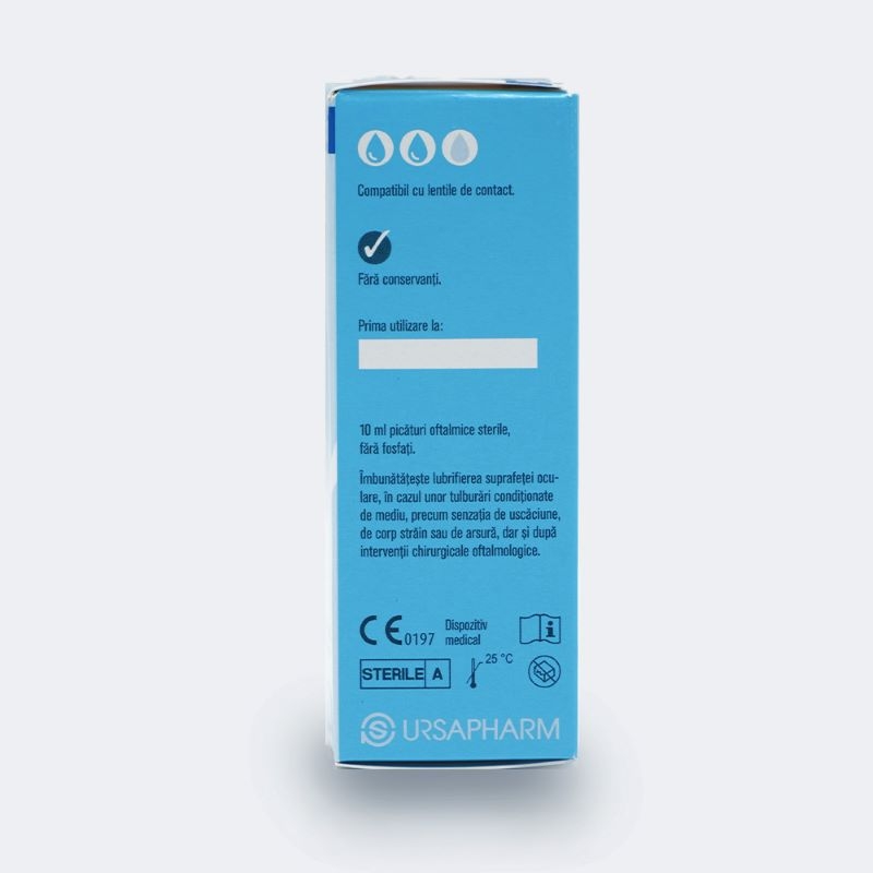 Picaturi lubrifiante pentru ochi Hylo-Comod, 10 ml, Ursapharm