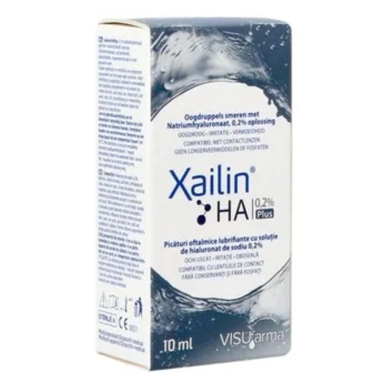 Picaturi oftalmice Xailin HA Plus, 10 ml, Visufarma