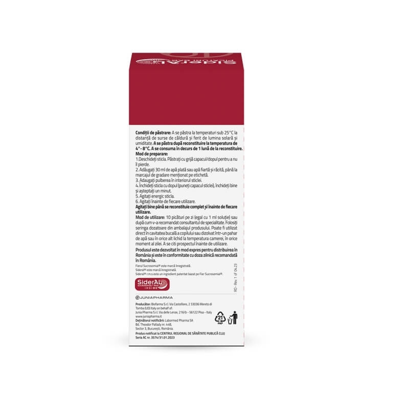SiderAL Baby Picaturi pentru copii, flacon 30 ml + plic 4.5 g, Labormed