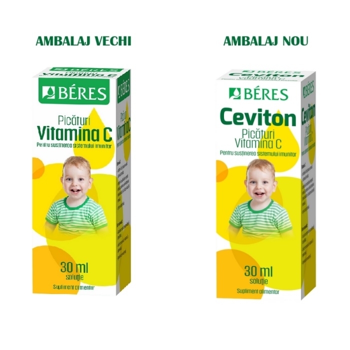 Picaturi Vitamina C Ceviton, 30 ml, Beres Pharmaceuticals