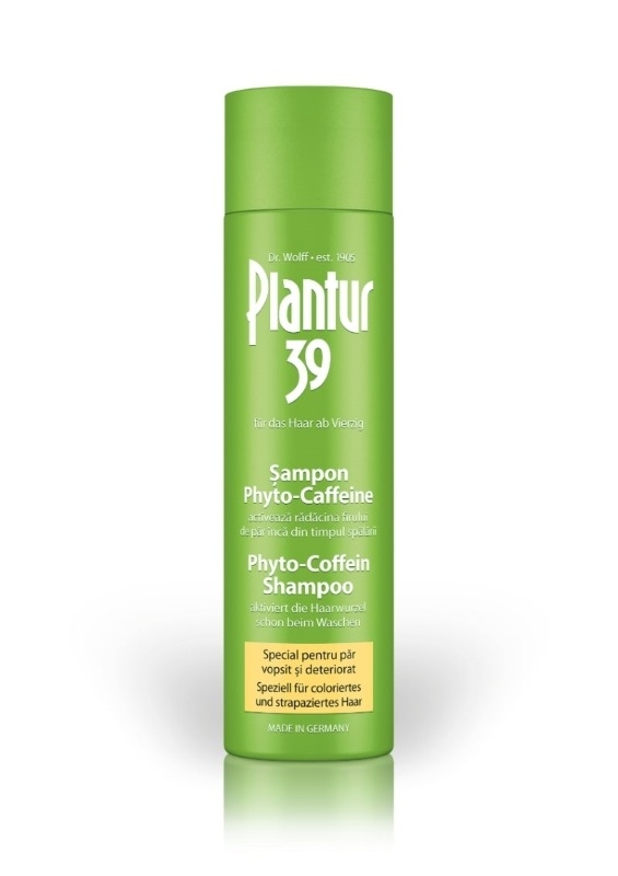 Sampon pentru par vopsit si deteriorat Phyto-Caffeine, 250 ml, Plantur 39