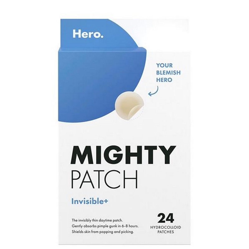 Plasturi pentru acnee Mighty Patch Invisible, 24 bucati, Hero