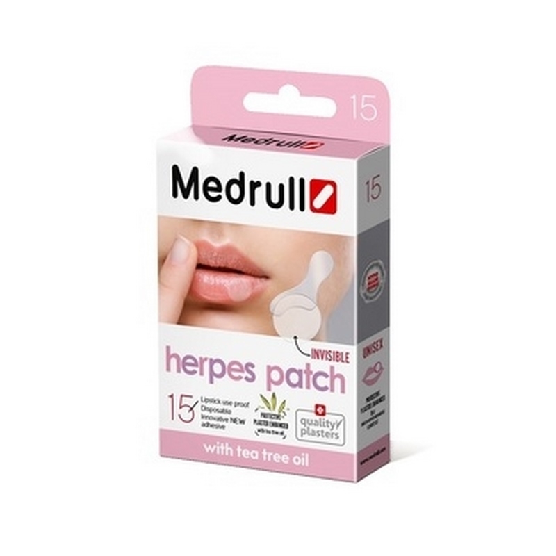 Plasturi transparenti pentru herpes, 15 bucati, Medrull